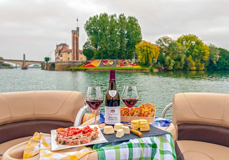 Dégustation sur la Saône, Chalon sur Saône