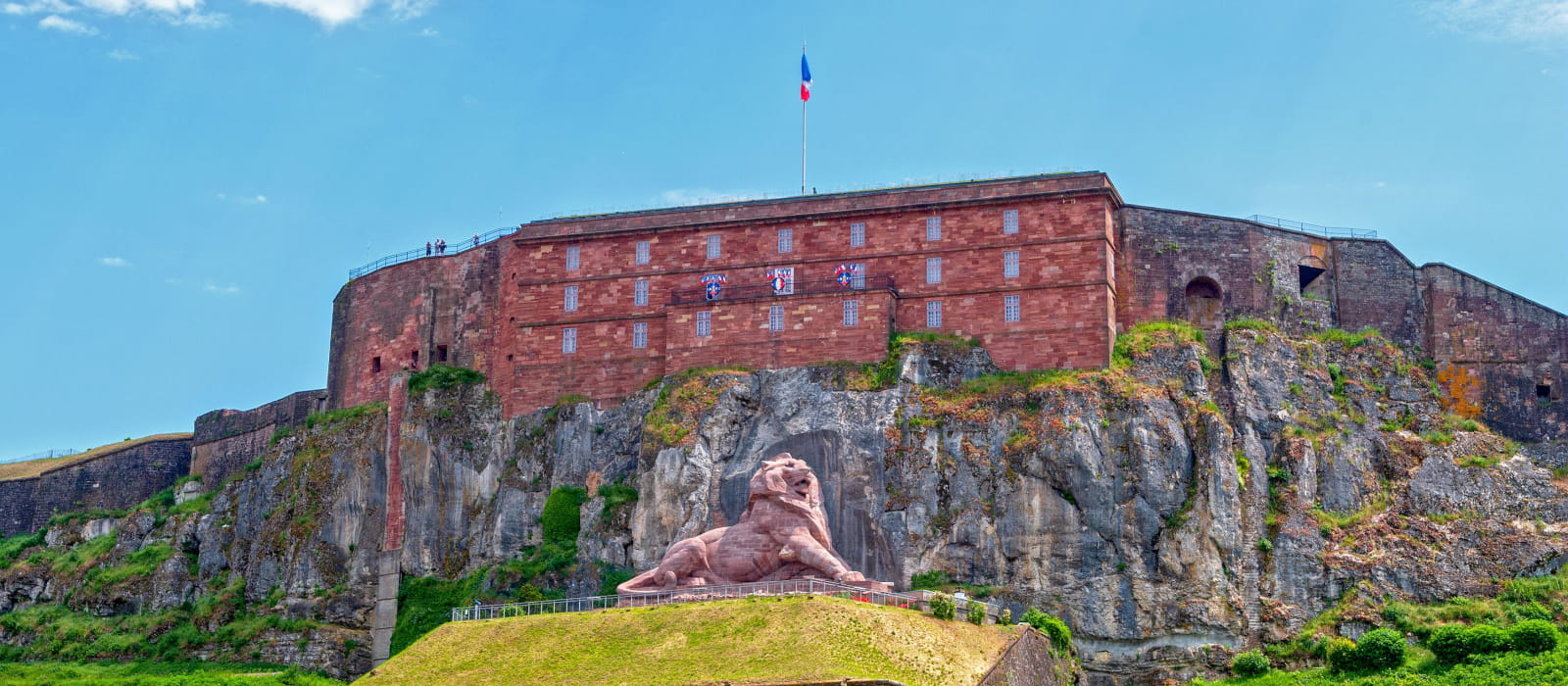 Lion de Belfort et la Citadelle