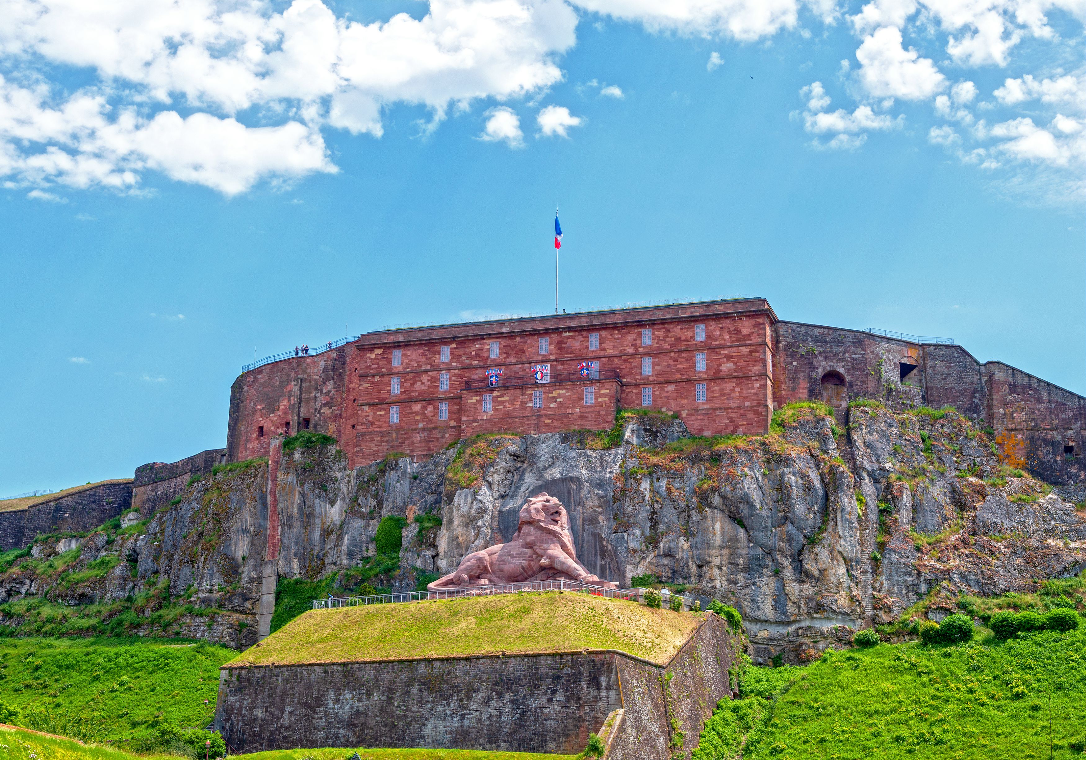 Lion de Belfort et la Citadelle
