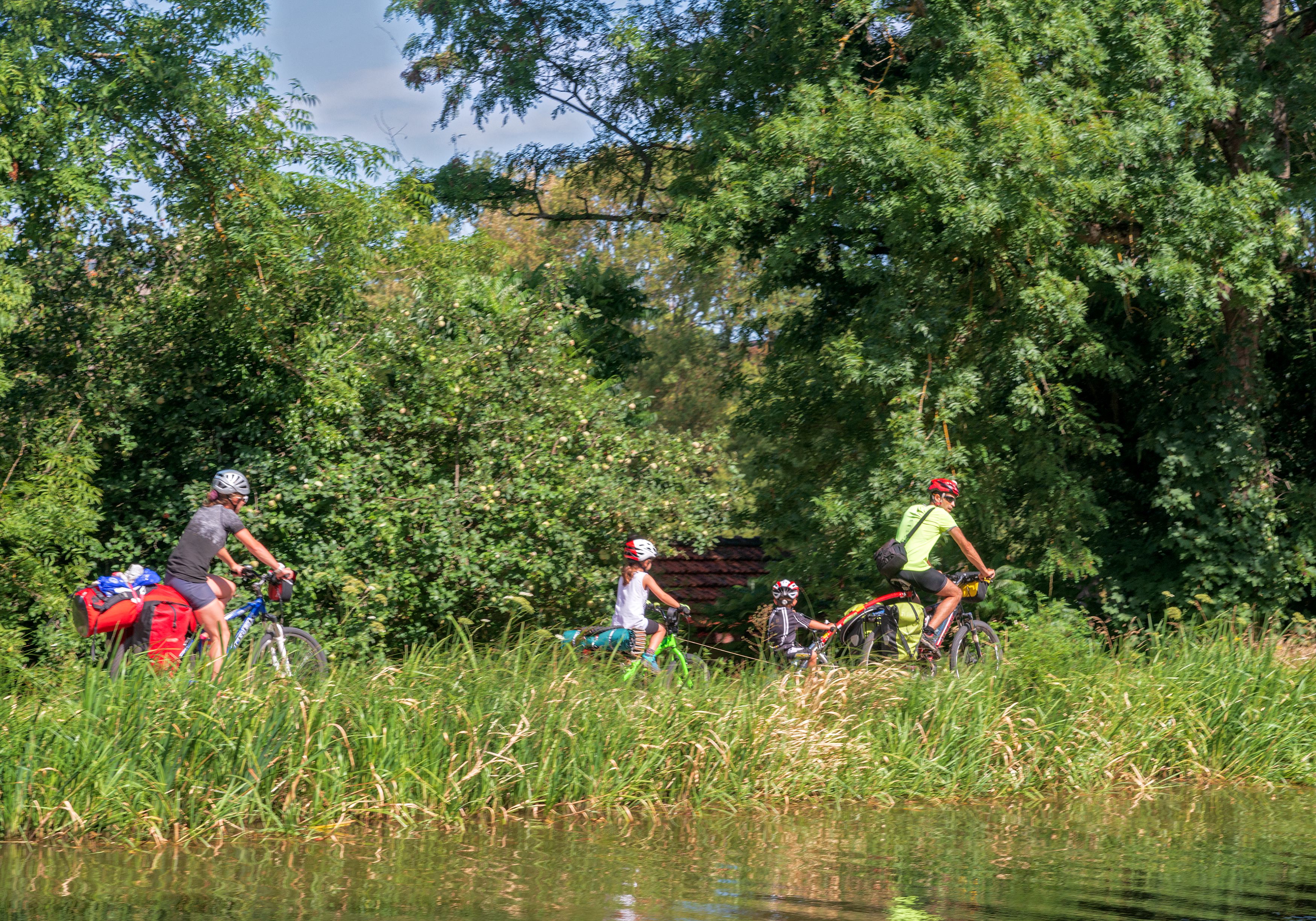 Balade à vélo en famille