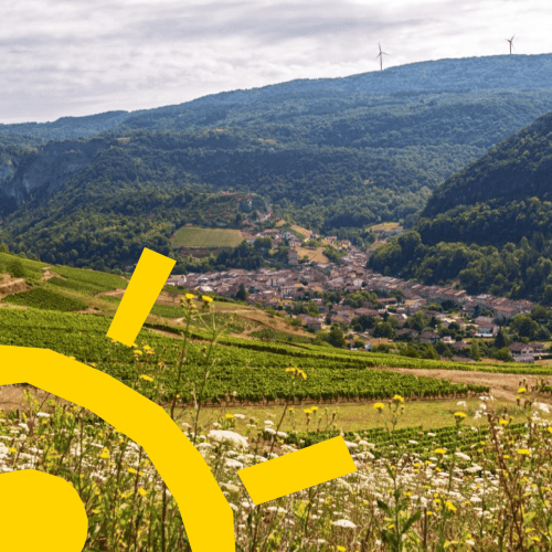 Vignoble et campagne des Montagnes du Jura