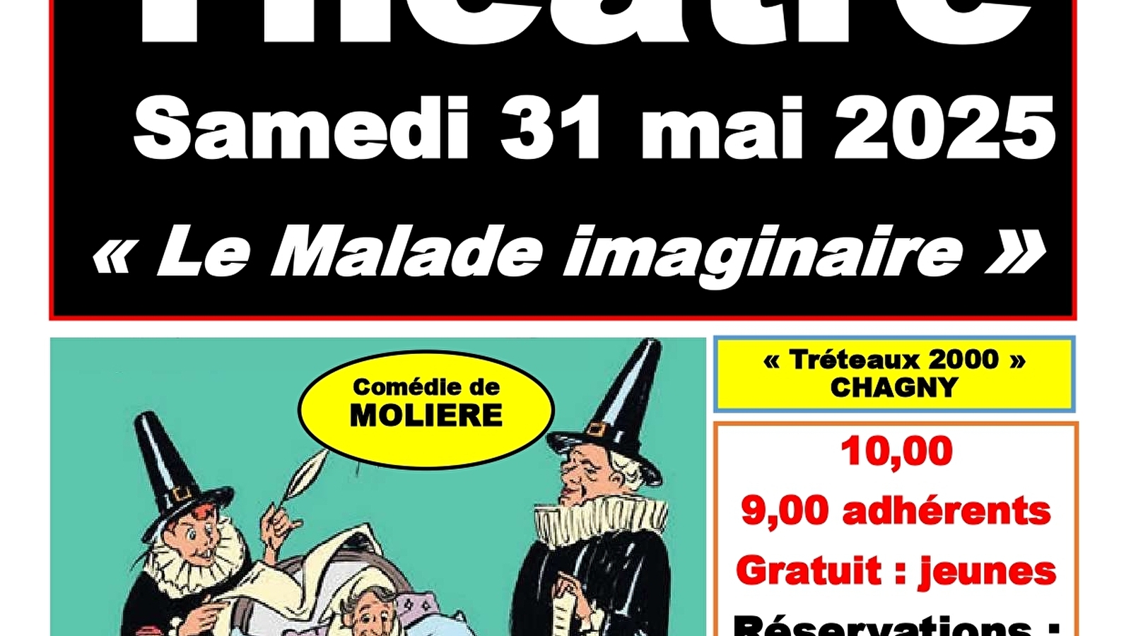 Théâtre : 'Le Malade imaginaire' de Molière