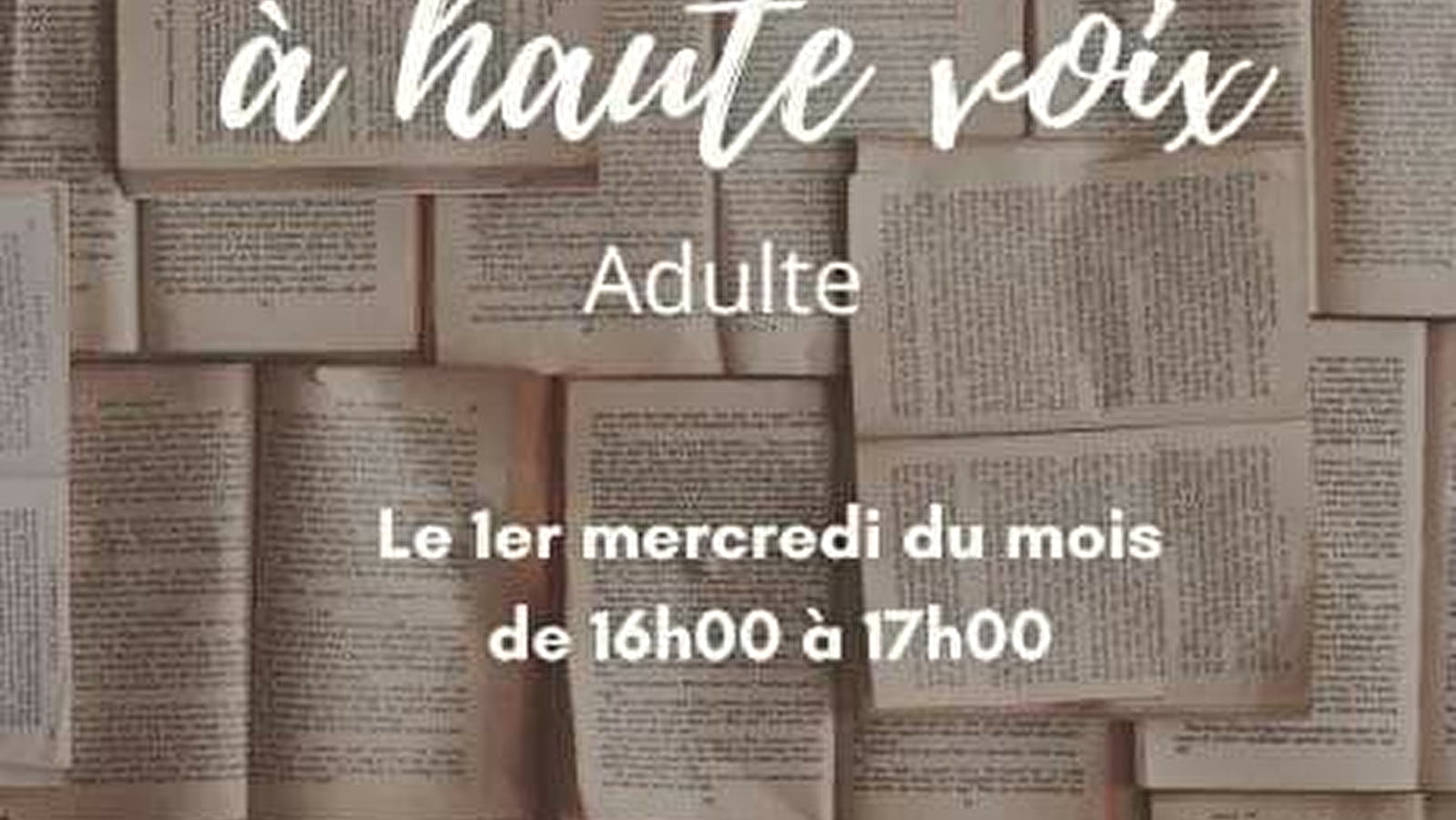 Atelier lecture à voix haute - Aline Petiot