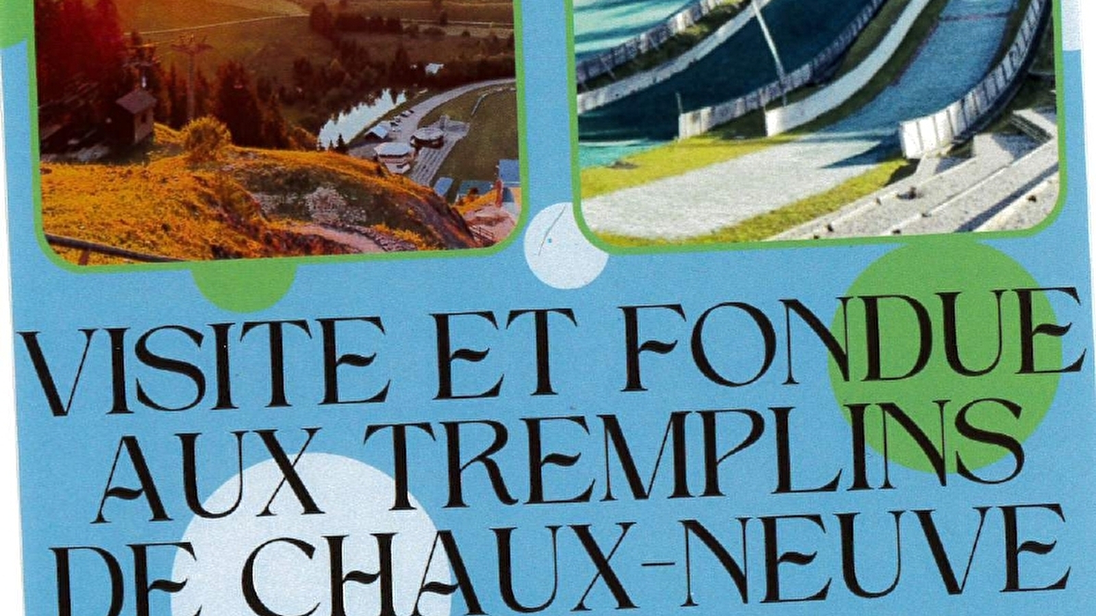 Visite des tremplins de Saut à ski et fondue 