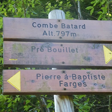 Randonnée pédestre : la pierre à Baptiste