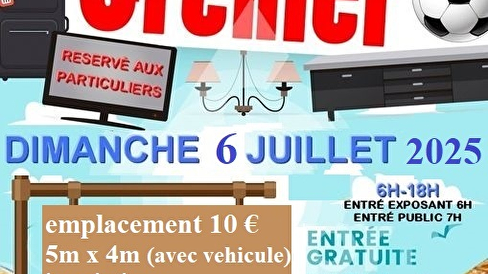Vide grenier du Racing Club Saônois
