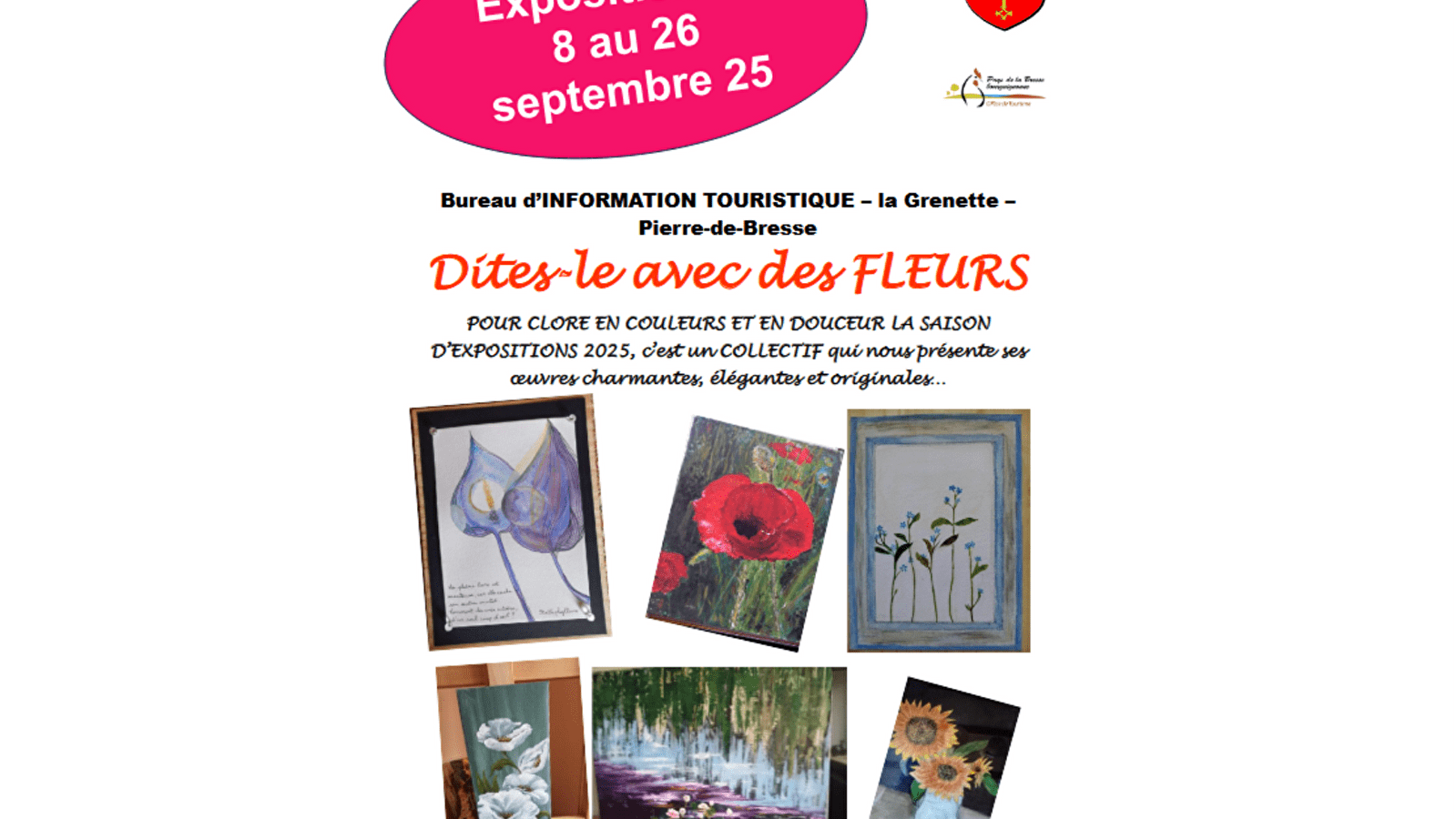 Exposition Dîtes le avec des fleurs