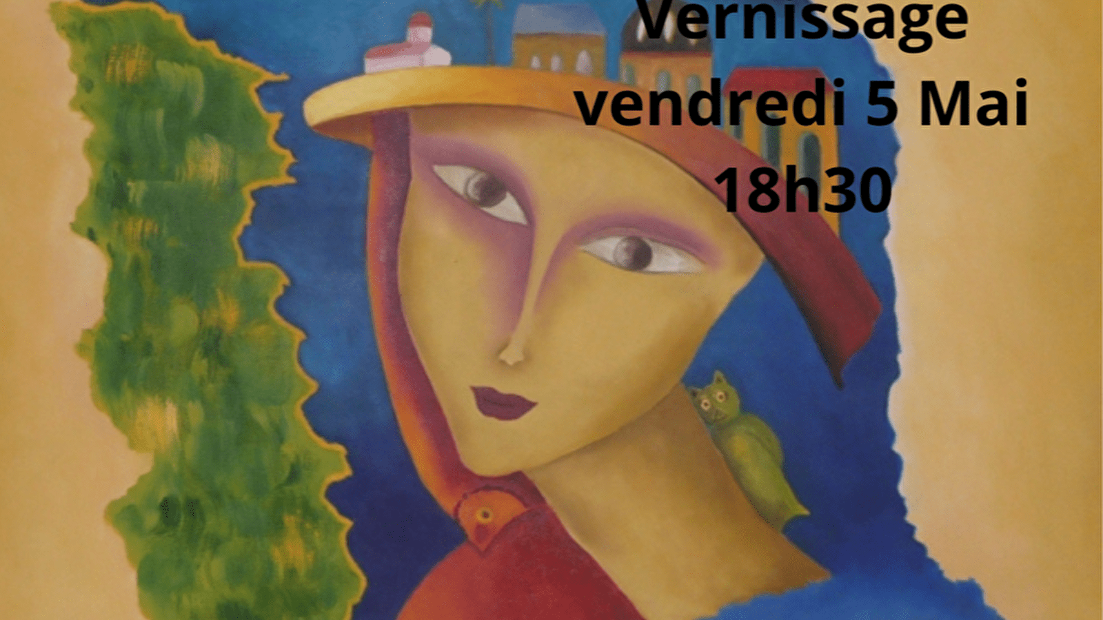 Exposition de Bernadette Gross au Bar'Ouf