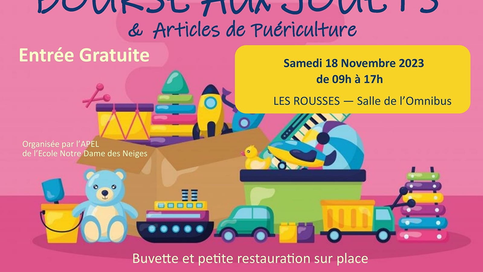 Bourse aux jouets et puériculture