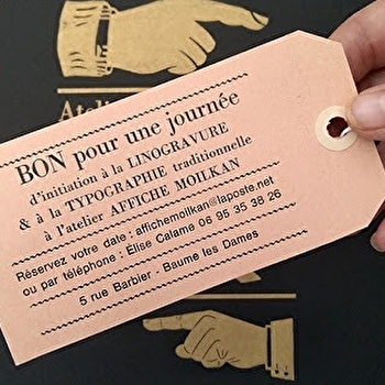 Journée d'initiation ou de perfectionnement à la linogravure et à la typographie traditionnelle - Atelier Affiche Moilkan - BAUME-LES-DAMES