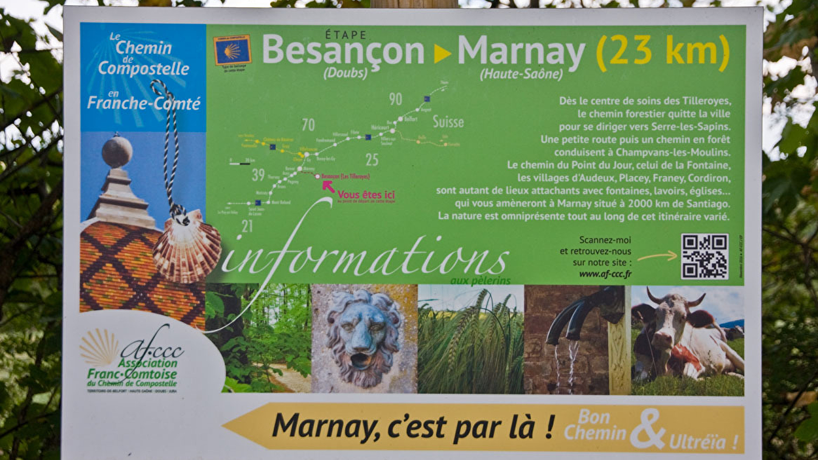 Chemin de Compostelle - Bretelle Besançon Marnay AF-CCC