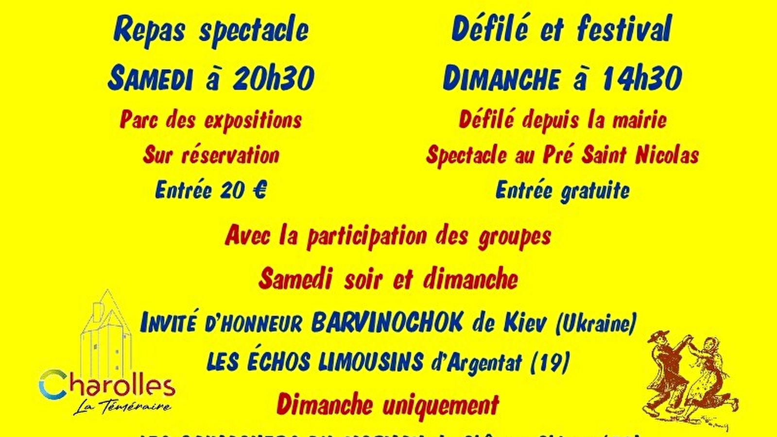 FESTIVAL DE FOLKLORE - LES GAS DU TSAROLLAIS FETENT LEURS 90 ANS