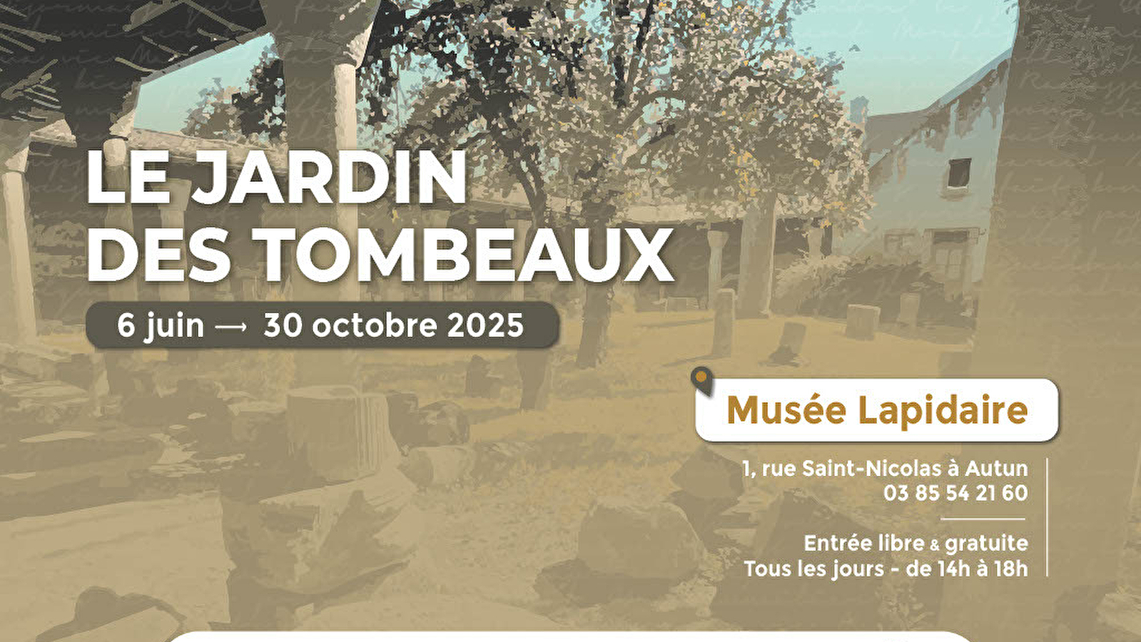 Exposition au musée lapidaire : le jardin des tombeaux