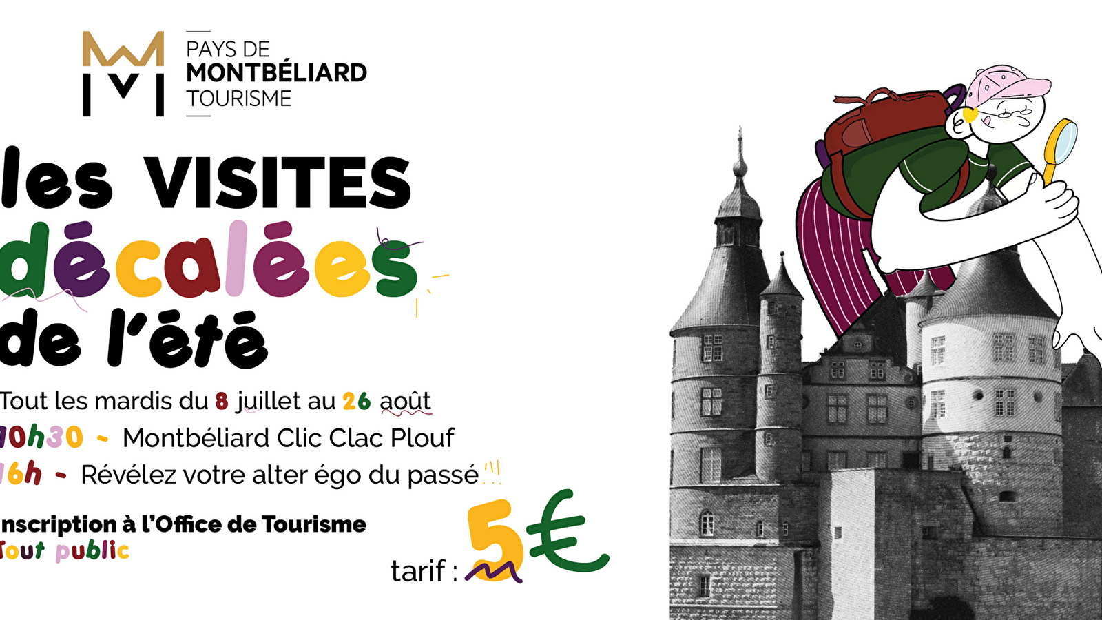 Visite décalée de l'été 'Révélez votre alter ego du passé'