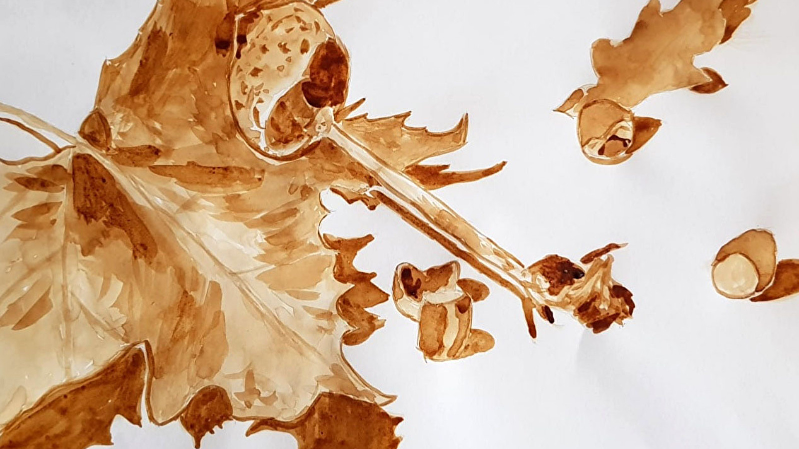 Stage d'été dessin et peinture : Je peins avec du café