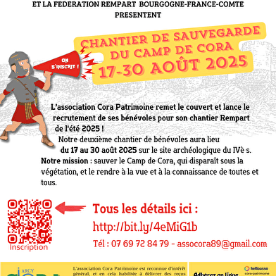 Visite du chantier Rempart - Camp Gallo-Romain de Cora