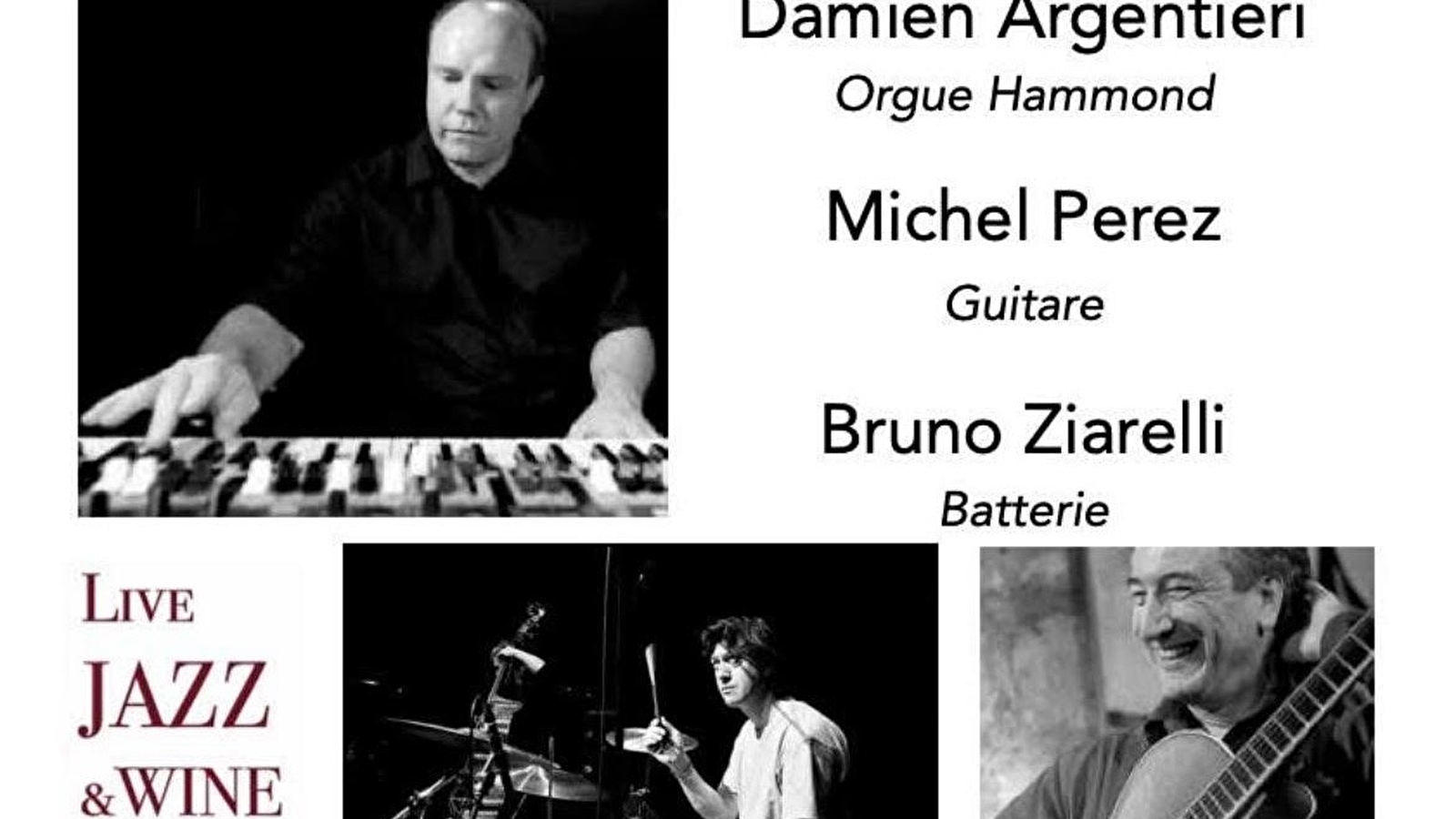 CONCERT JAZZ: UNITED TRIO Argentieri - Perez -Zialrelli