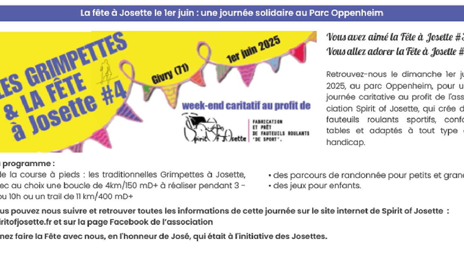 LES GRIMPETTES ET LA FETE A JOSETTE