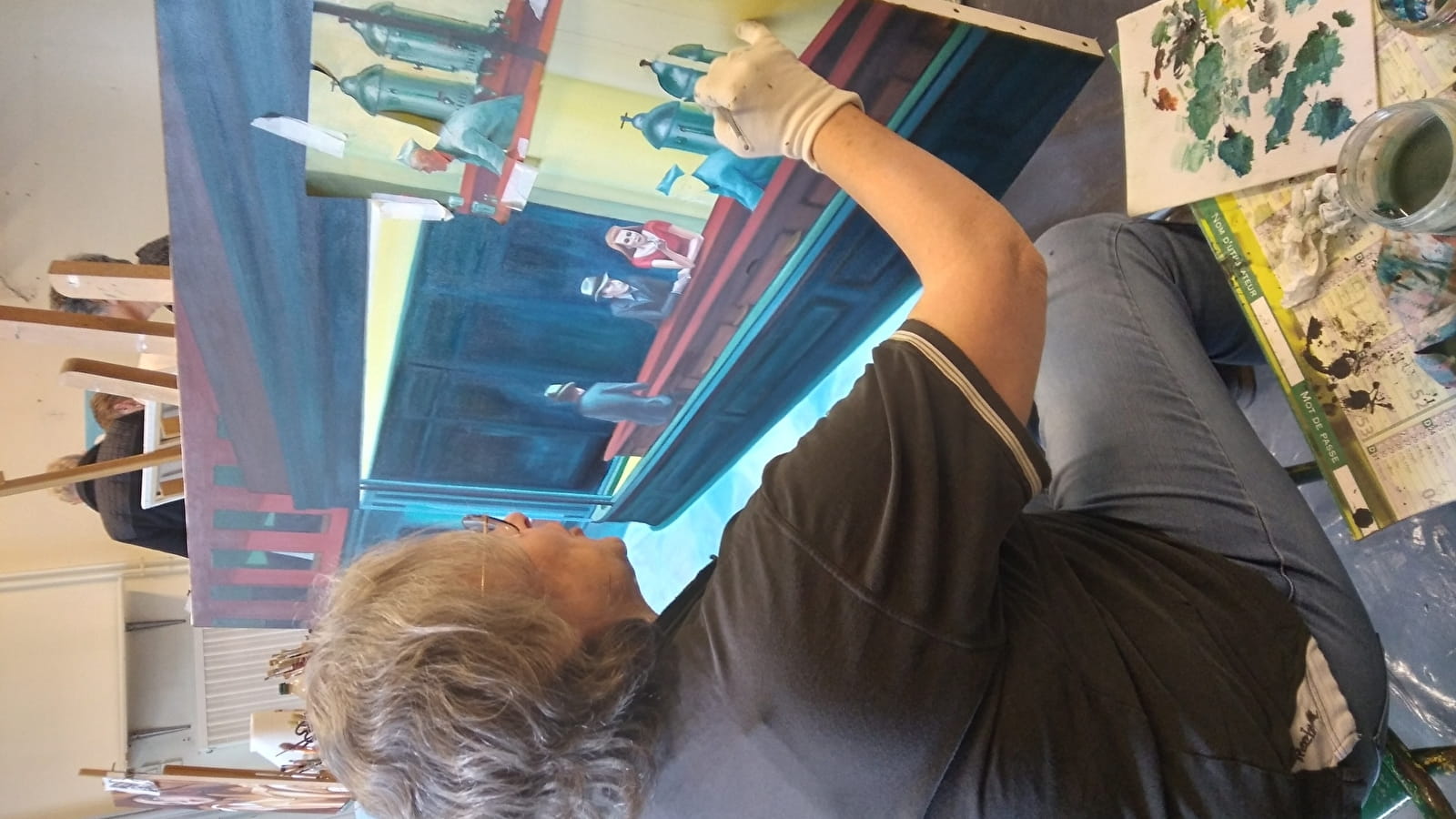 Exposition des élèves de l'atelier de peinture animé par Bruno Clognier