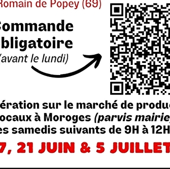 Vente de cerises en pré-commande au marché de Moroges - MOROGES