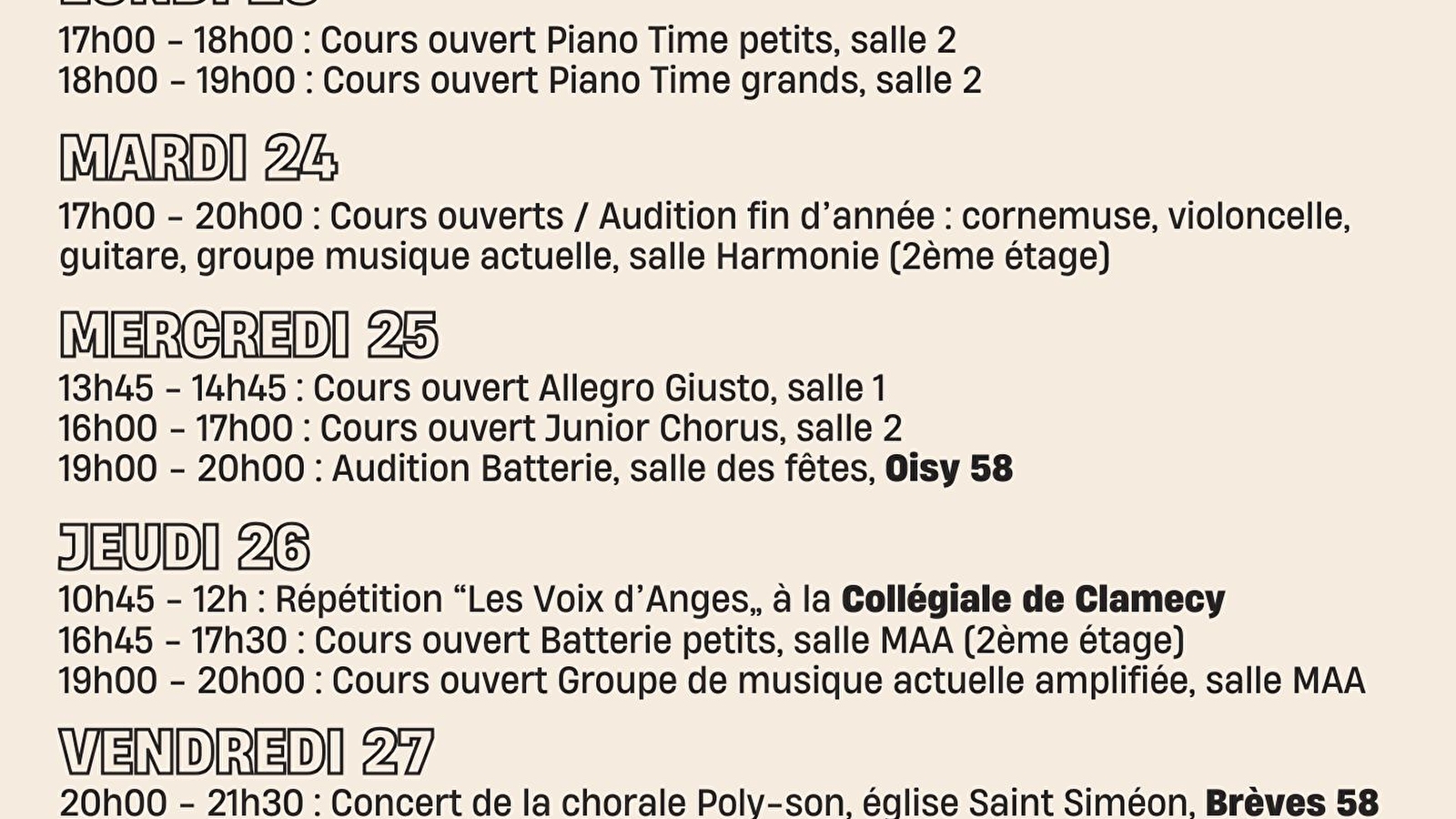Portes ouverts du conservatoire