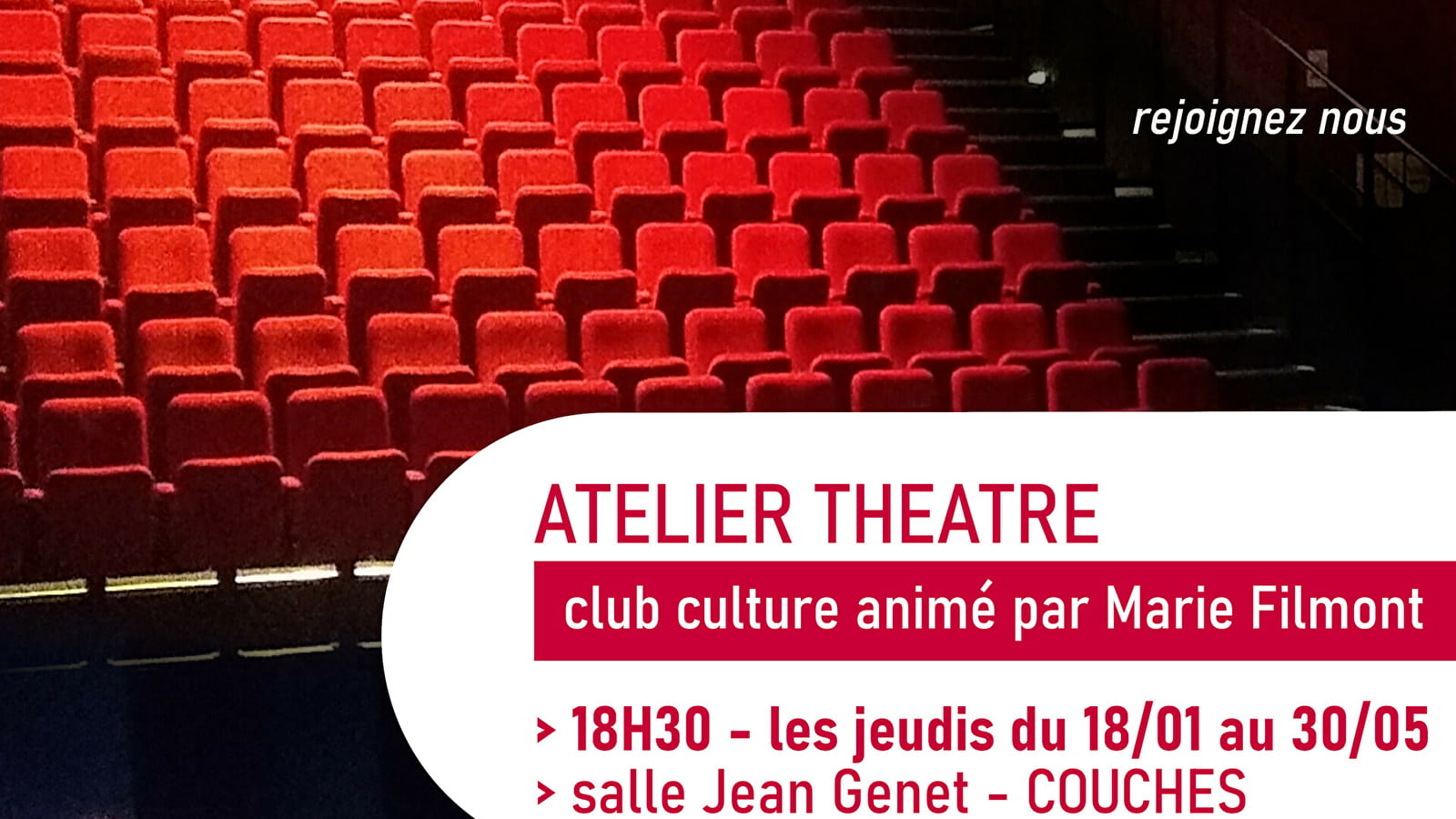 Atelier théâtre - Club culture animé par Marie Filmont