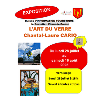 Exposition L'art du verre - Chantal-Laure Cario - PIERRE-DE-BRESSE