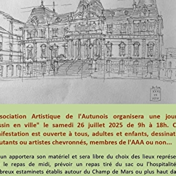 Autun - Dessin en ville - AUTUN
