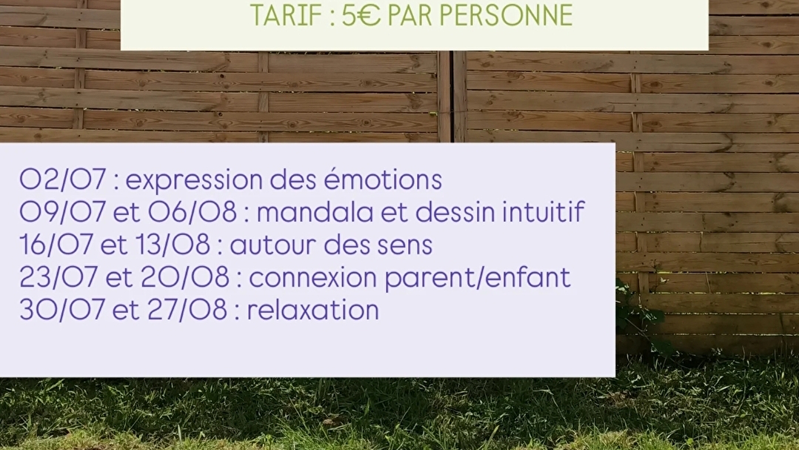 Ateliers Bien-être