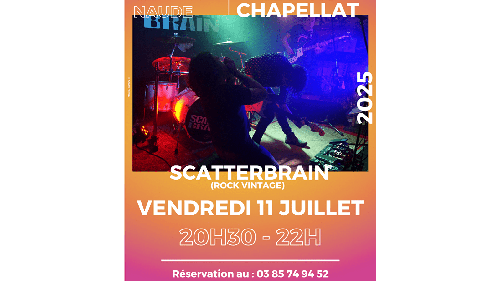 Garçon, la note : Scatterbrain au P'tit Chapellat