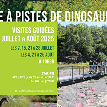 Visite guidée du site à pistes de dinosaures - LOULLE