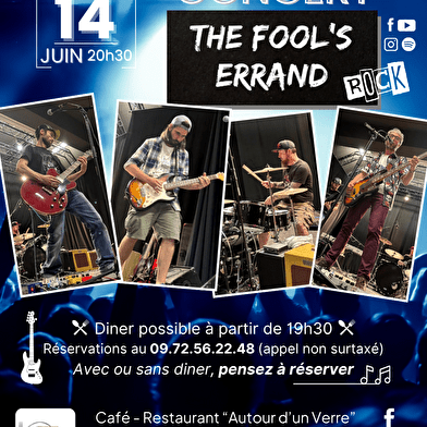 Concert rock avec le groupe Auxerrois  'The Fool's Errand'