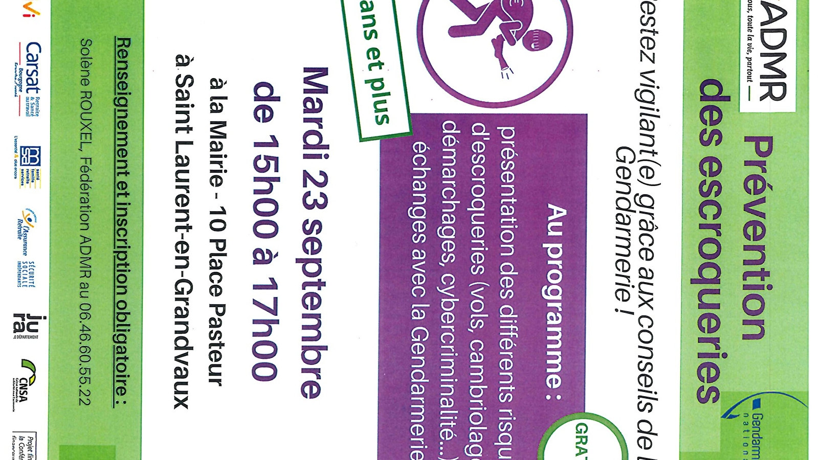 Atelier Prévention des escroqueries