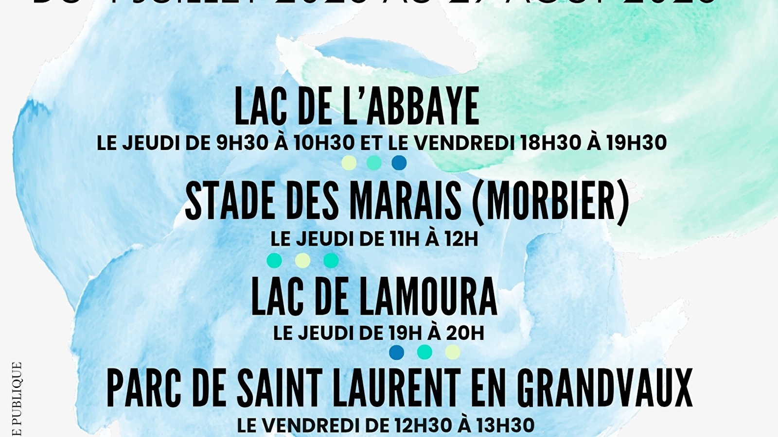 Découverte du Pilates au bord des Lacs et des parcs