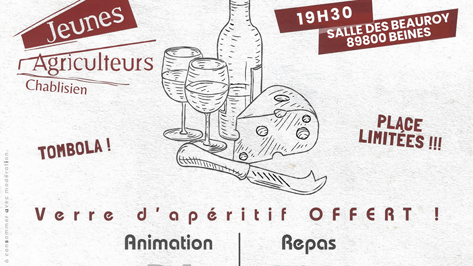 Soirée des jeunes agriculteurs du Chablisien