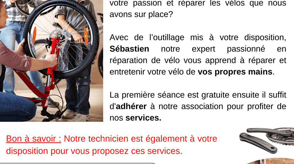 Repair café spécial VÉLO Du 7 janv au 30 déc 2023