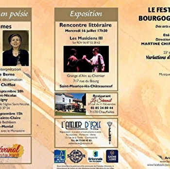 Festival de Bourgogne du Sud : Exposition 'Les Musiciens III' - SAINT-MAURICE-LES-CHATEAUNEUF