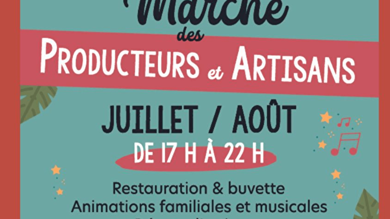 Marché de producteurs et artisans - Les mardis Pont-de-Poitte