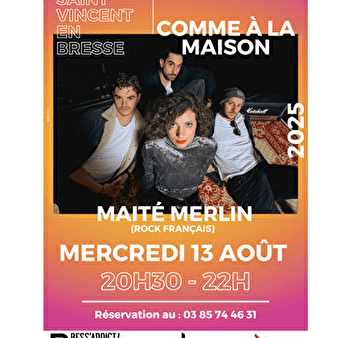 Garçon, la note : Maïté Merlin chez Comme à la Maison - SAINT-VINCENT-EN-BRESSE