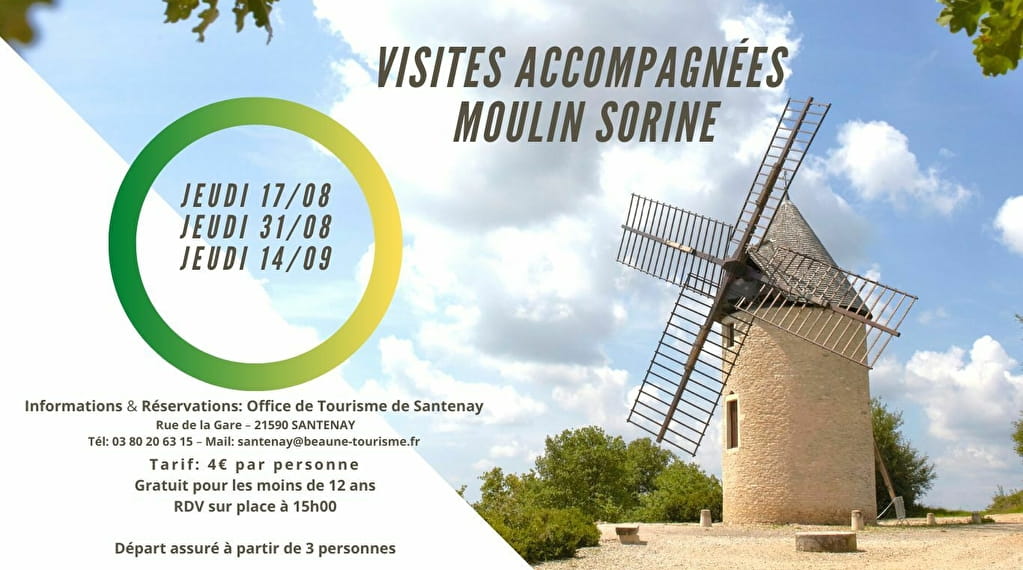 Visites accompagnées du Moulin Sorine Du 28 mars au 20 juin 2024
