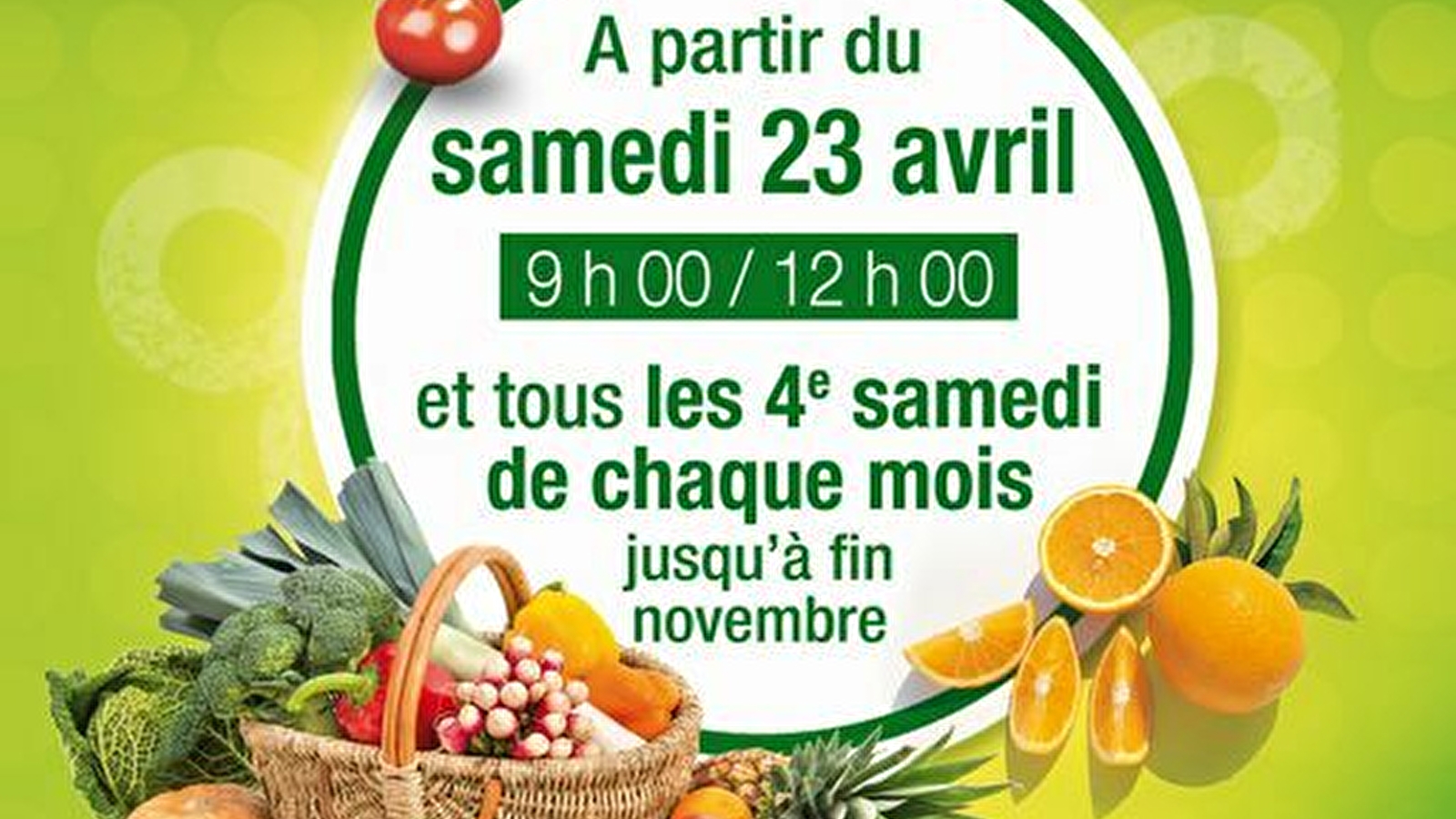 Marché de producteurs à Tavaux
