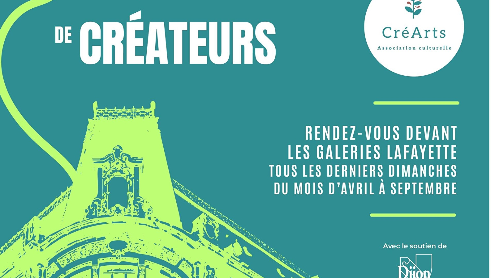 Marché artisanal CREARTS à Dijon 25 mai