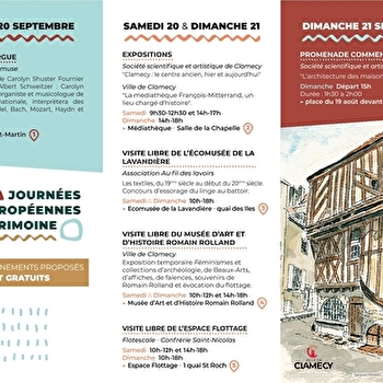 JOURNEES DU PATRIMOINE - ECOMUSEE DE LA LAVANDIERE - CLAMECY