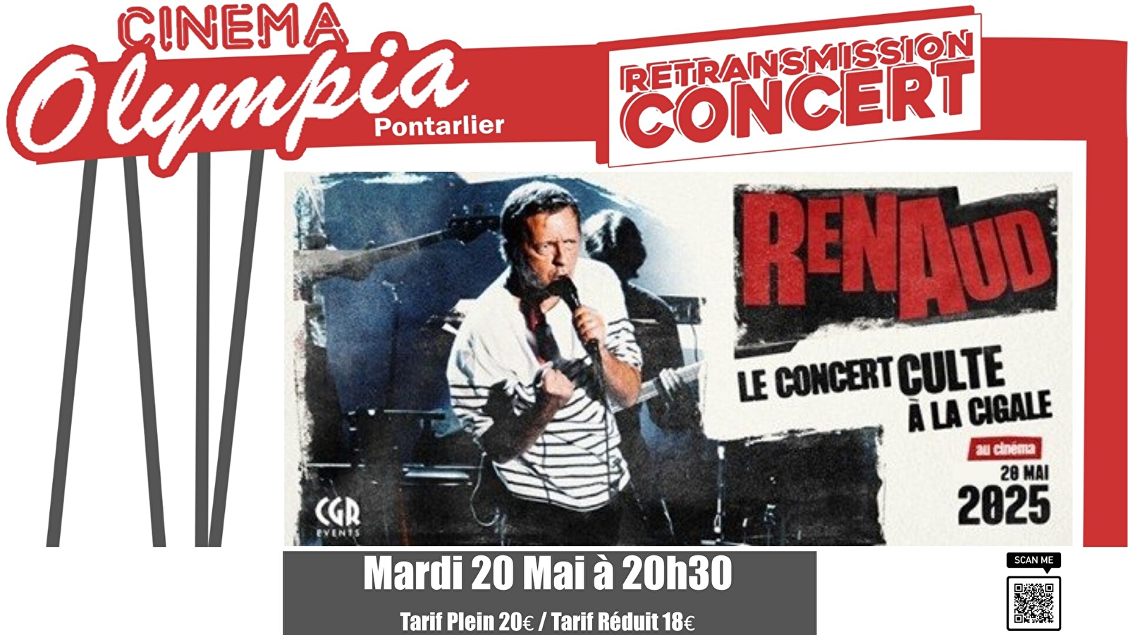 Projection : Renaud, le Concert culte à la Cigale