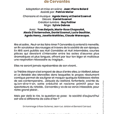  Les Intermèdes de Cervantès