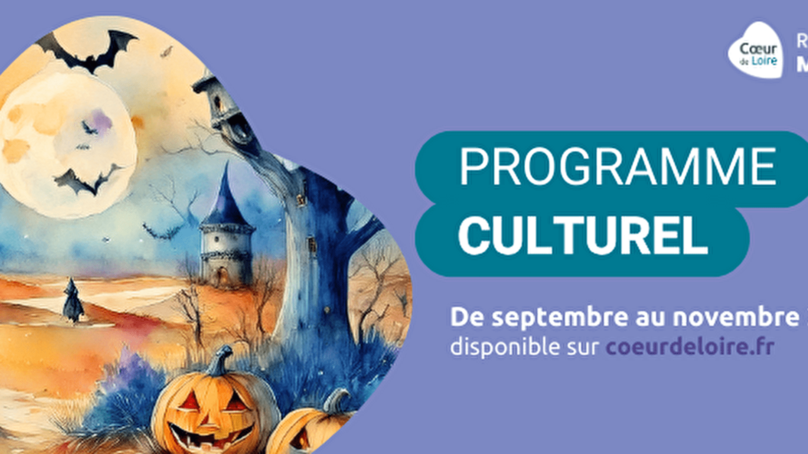 Programme culturel des médiathèques Cœur de Loire de septembre à novembre