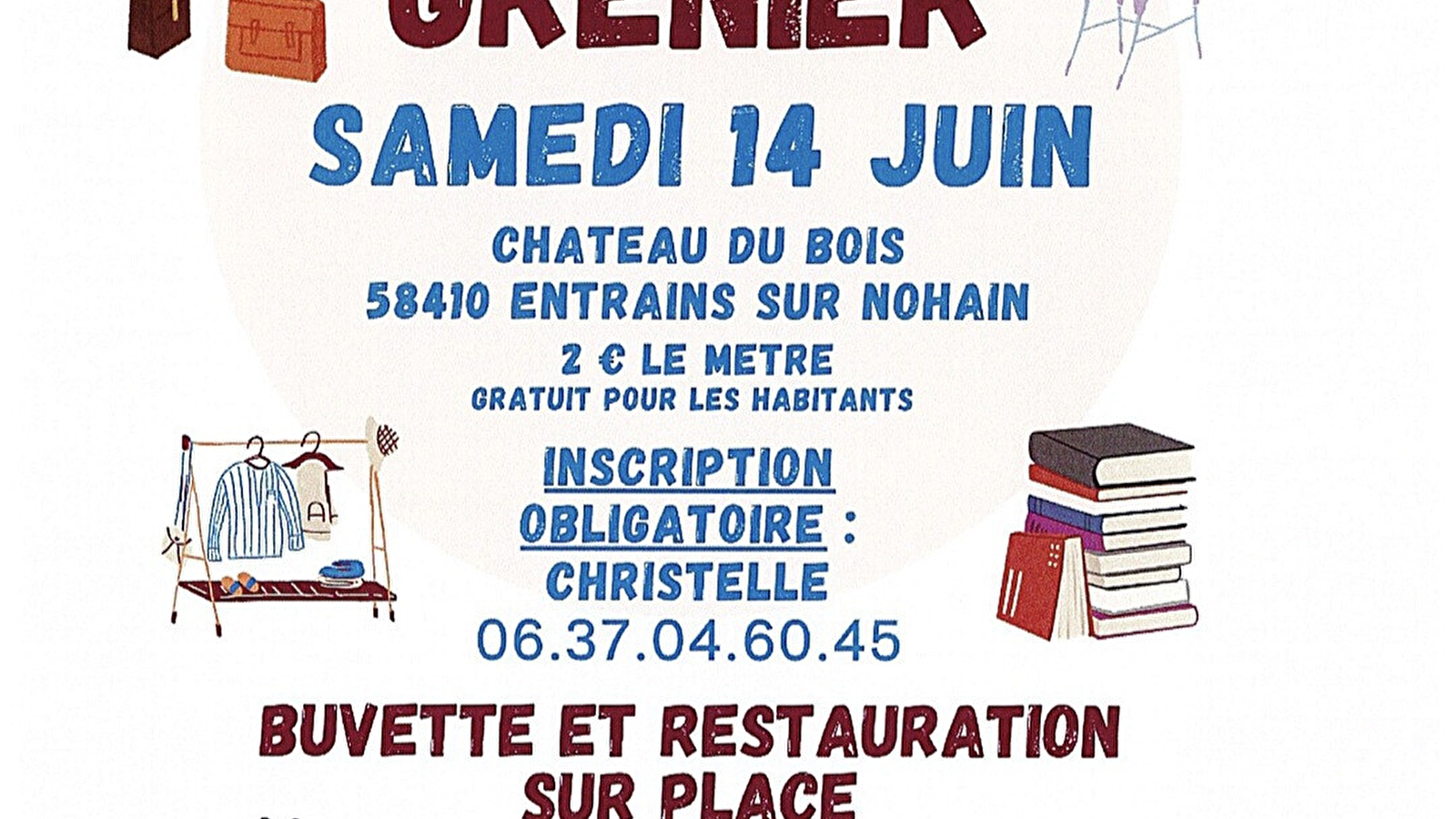 VIDE GRENIER ENTRAINS SUR NOHAIN