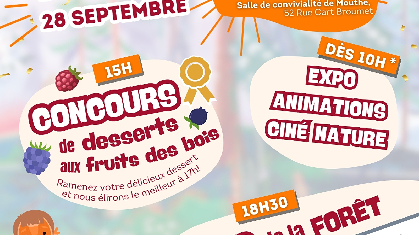 FÊTE DE CLÔTURE : LOTO, CONCOURS et + : Les forêts d'altitude, des forêts de liens
