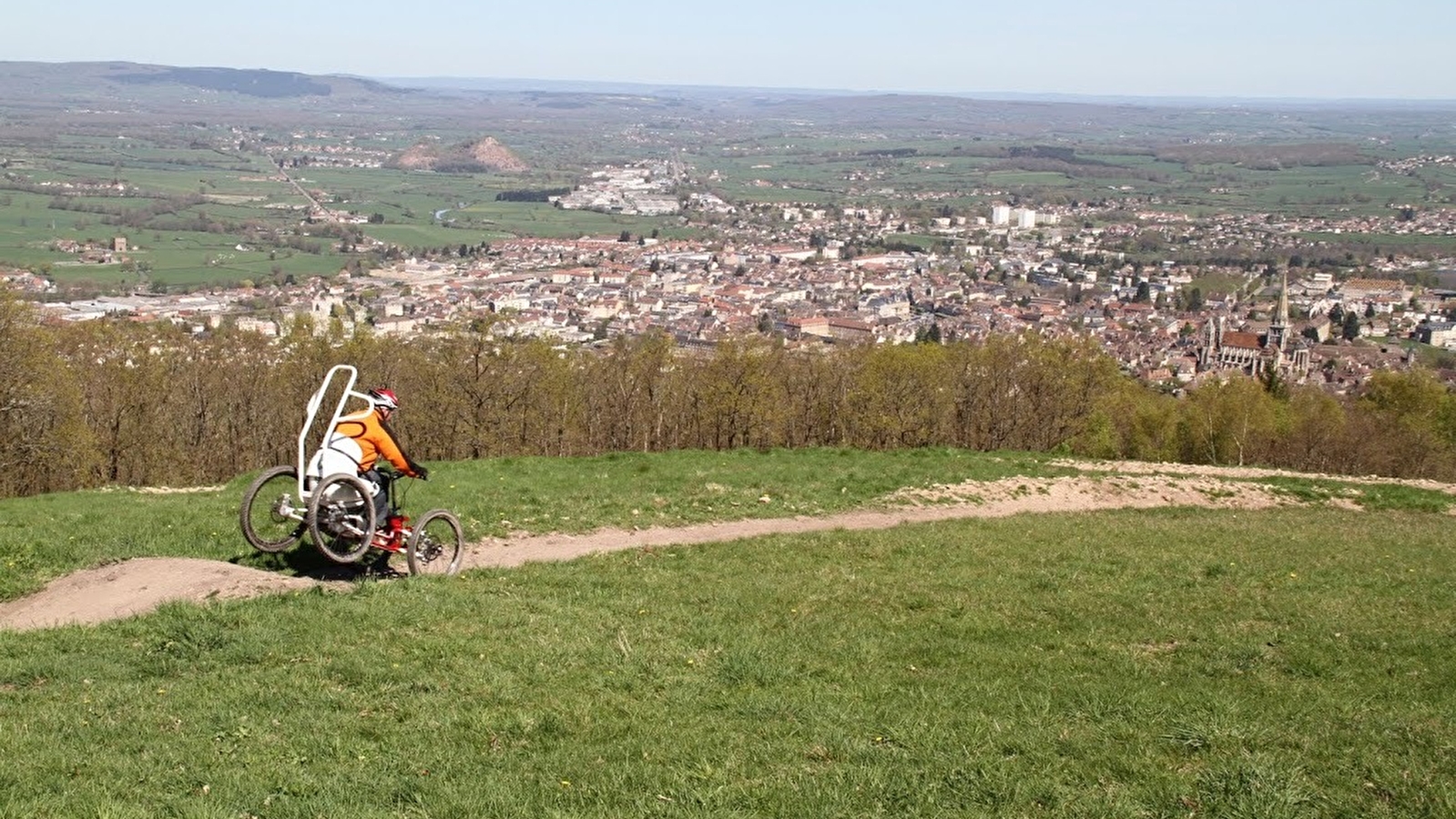 Site de piste de descente VTT