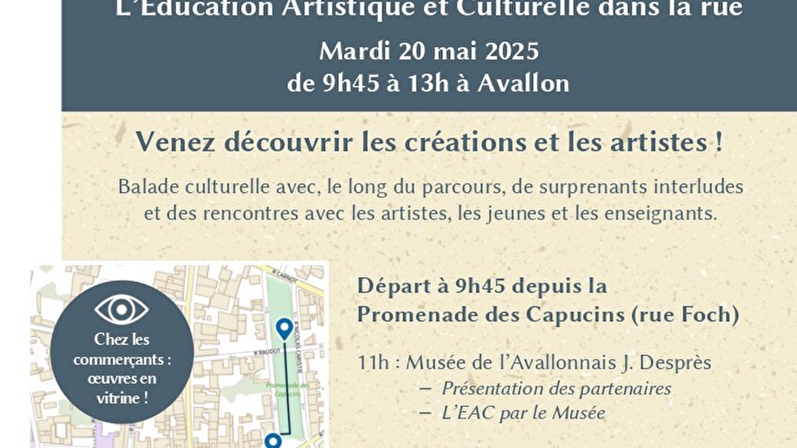 Fête de l'EAC : Balade culturelle dans Avallon